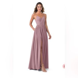 Azazie Cora Dress in Dusty Rose (Size 8)